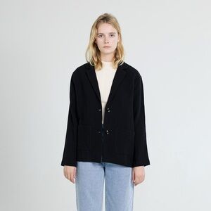 NWT MOD REF The Tahini Blazer Black Sz M